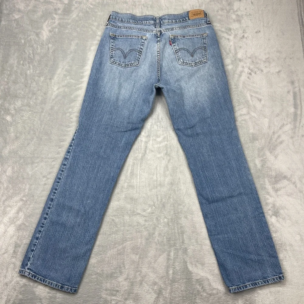 Vintage Levi's 505 Jeans Womens 10 Blue Denim Stretch Single Stitch Straight Leg